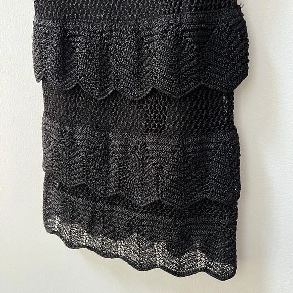 White House Black Market Crochet Layered Sleeveless Top Womens Sz S Sexy Tank - Picture 7 of 13